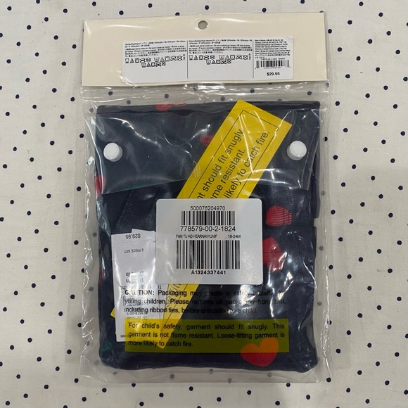 NWT Gap Heart Organic Cotton Pajamas - Picture 3 of 4